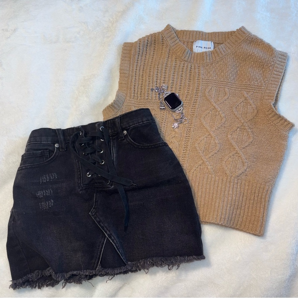 Tan Knit Sleeveless Top 💓